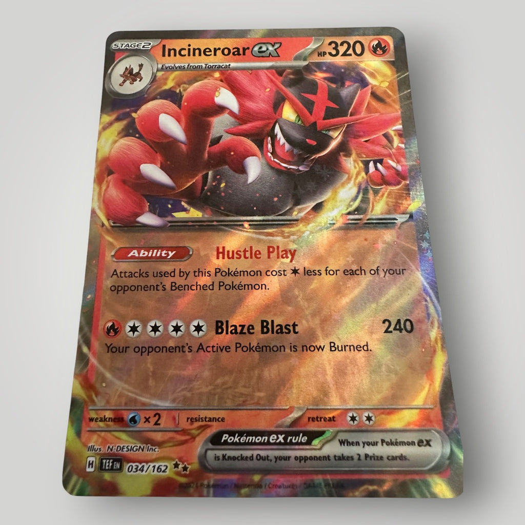 Incineroar EX 034/162 Temporal Forces Pokemon Card