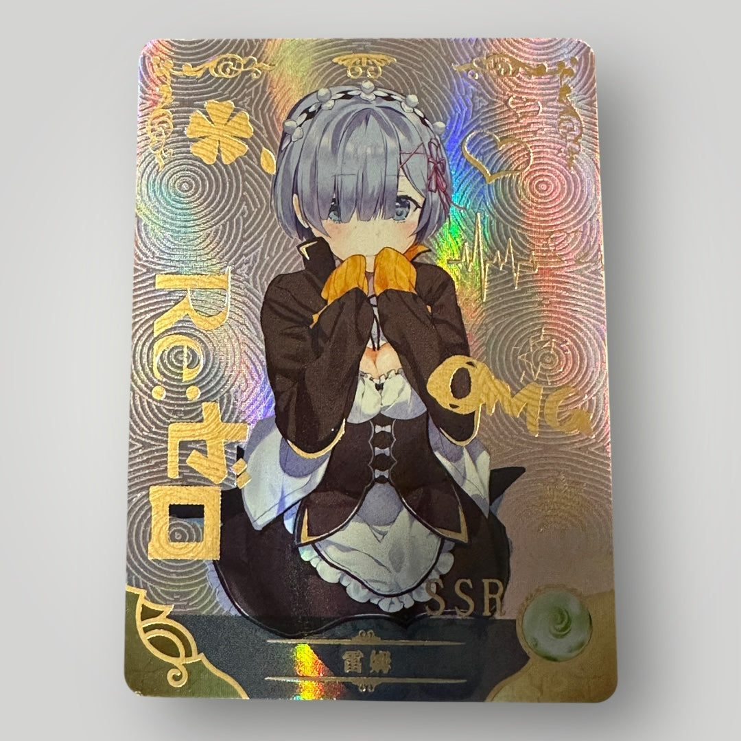 Goddess Story SSR Rem - RE:Zero Anime Girl Card