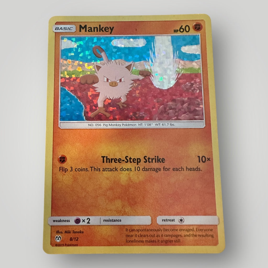Mankey 8/12 McDonalds 2019 Pokemon Card