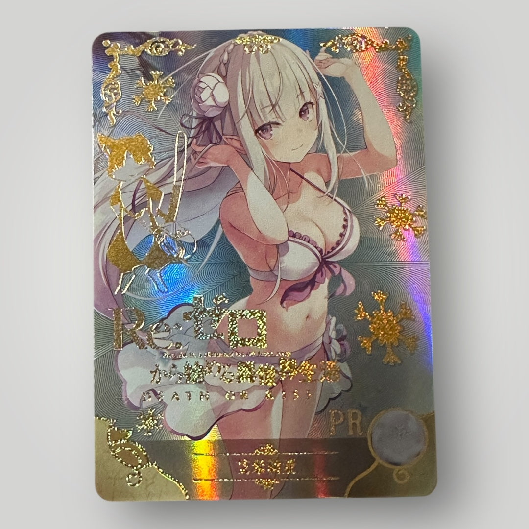 Goddess Story PR Emilia - RE:Zero Anime Girl Card